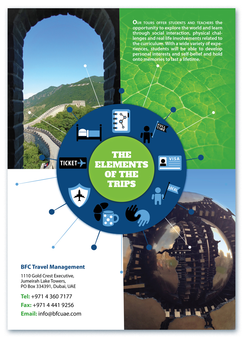 Brochure Design by Bogi for BFC Travel Management | Design #1189134