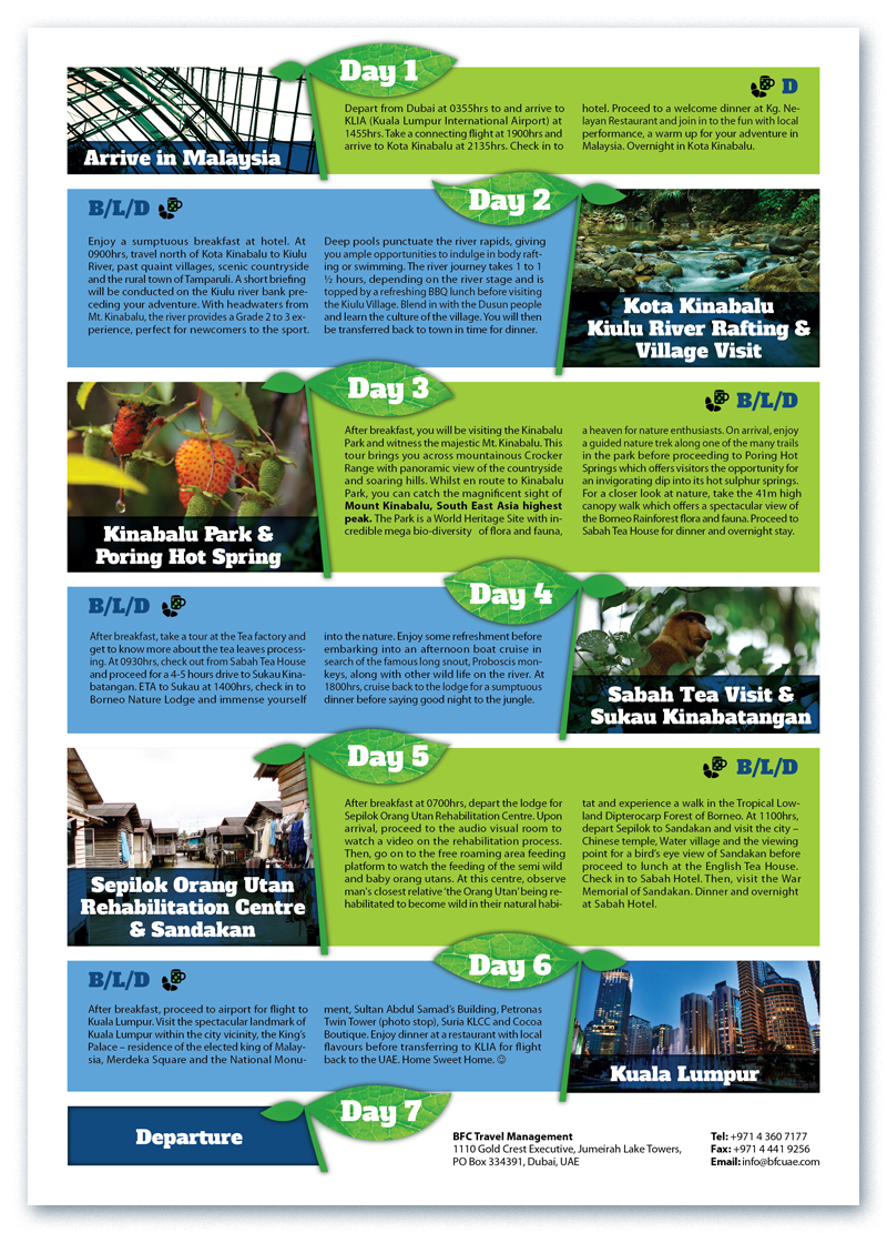 Brochure Design by Bogi for BFC Travel Management | Design #1189181