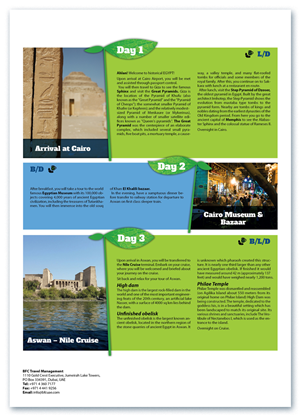 Brochure Design by Bogi for BFC Travel Management | Design: #1189189
