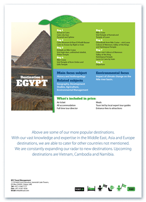 Brochure Design by Bogi for BFC Travel Management | Design: #1189211