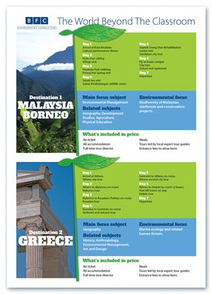 Brochure Design by Bogi for BFC Travel Management | Design: #1196488