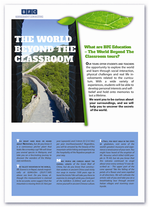 Brochure Design by Bogi for BFC Travel Management | Design: #1196496