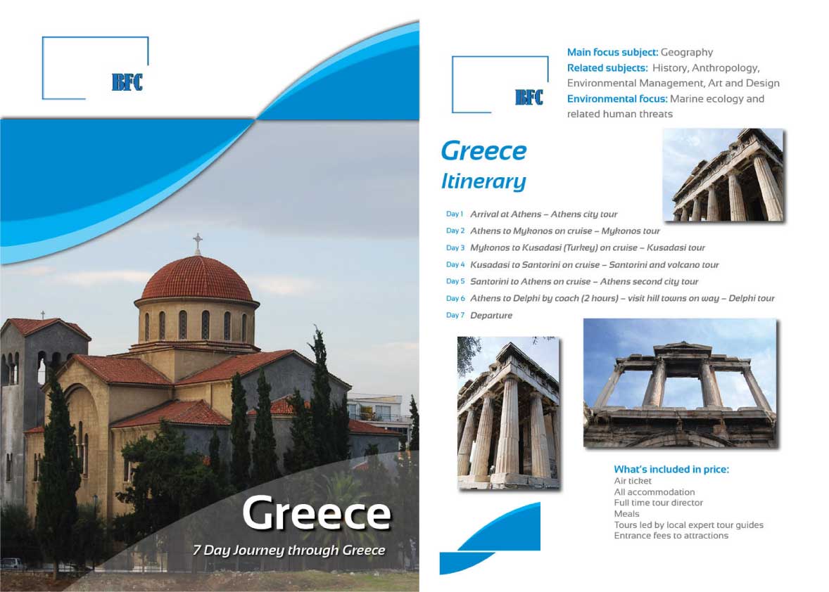 Brochure Design by JessicaD for BFC Travel Management | Design #1169213