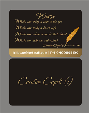Caroline Capell writer  | Diseño Gráfico por Rozita