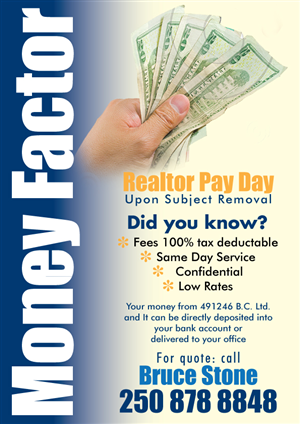 Flyer Design by Black Stallions Impressive Solutions for Money factor | Design #1179412