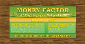 Flyer Design by Levardos for Money factor | Design: #1169869