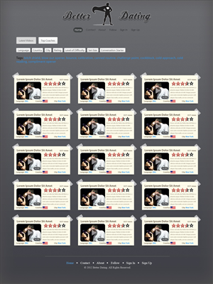 Diseño Web por Lucas para Betterdating.com & DatingTurnaround.com (both online in the course of 2014) | Diseño: #1169525