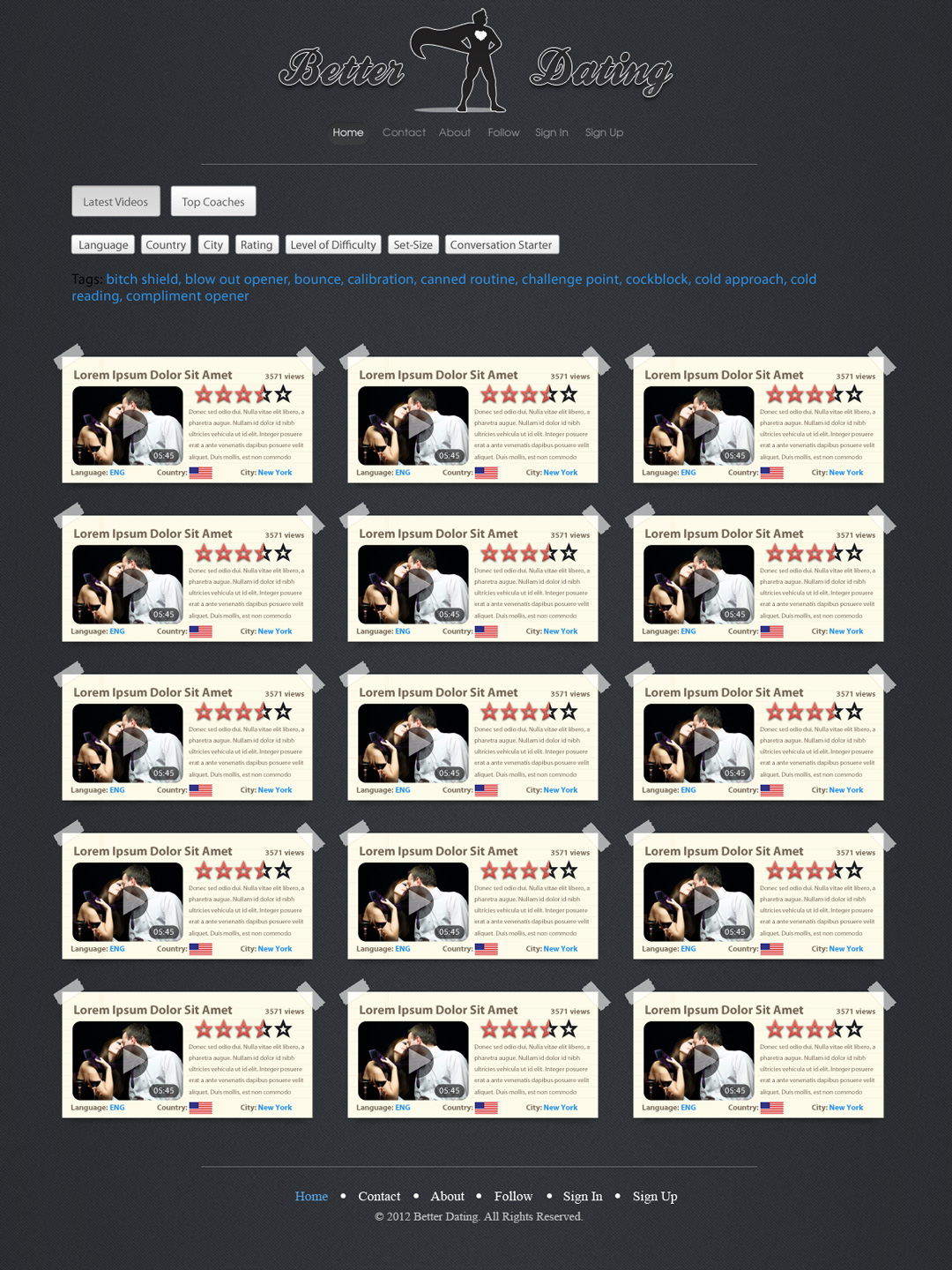 Web-Design von Lucas für Betterdating.com & DatingTurnaround.com (both online in the course of 2014) | Design #1169540