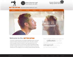 Web Design by Jagannath for Betterdating.com & DatingTurnaround.com (both online in the course of 2014) | Design #1179720