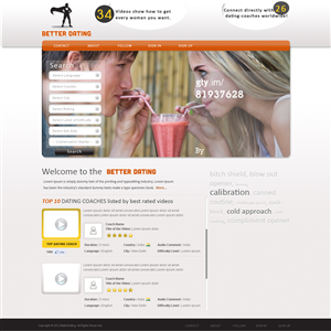 Web Design by Jagannath for Betterdating.com & DatingTurnaround.com (both online in the course of 2014) | Design: #1182819