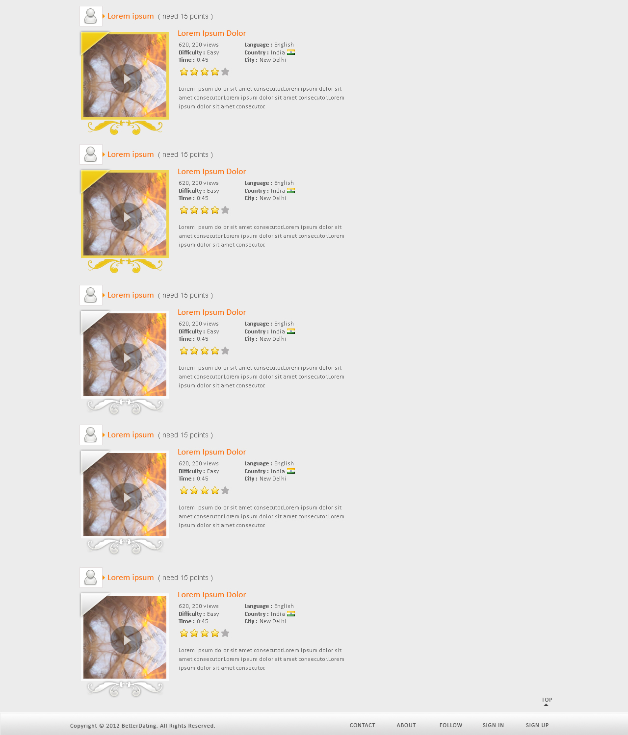Web Design by Jagannath for Betterdating.com & DatingTurnaround.com (both online in the course of 2014) | Design #1189434