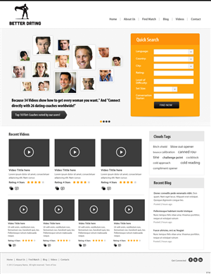 Web Design by pb for Betterdating.com & DatingTurnaround.com (both online in the course of 2014) | Design: #1171338