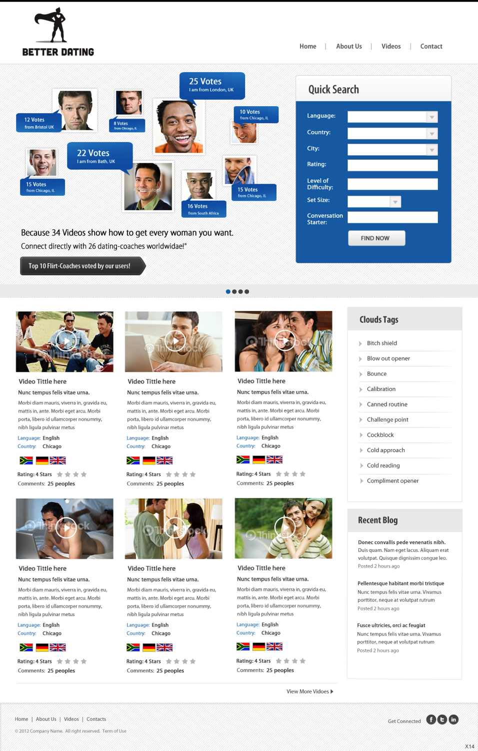 Web-Design von pb für Betterdating.com & DatingTurnaround.com (both online in the course of 2014) | Design #1175142