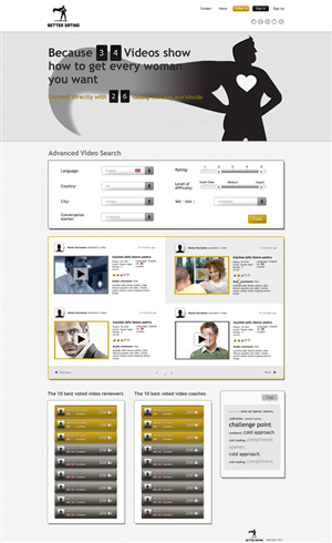 Diseño Web por Zoe  para Betterdating.com & DatingTurnaround.com (both online in the course of 2014) | Diseño: #1189322