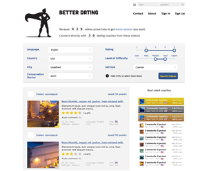 Diseño Web por Veleriq para Betterdating.com & DatingTurnaround.com (both online in the course of 2014) | Diseño: #1194115