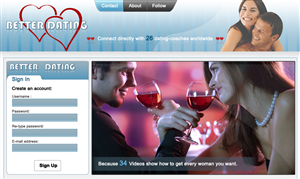 Web Design by Creative Design for Betterdating.com & DatingTurnaround.com (both online in the course of 2014) | Design: #1181955