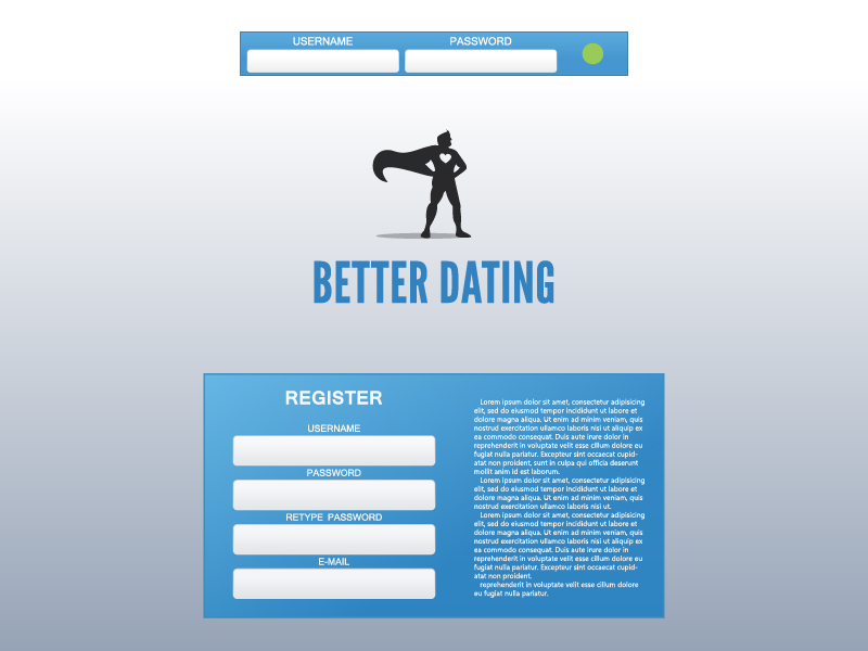 Web Design by Angelina for Betterdating.com & DatingTurnaround.com (both online in the course of 2014) | Design #1193528