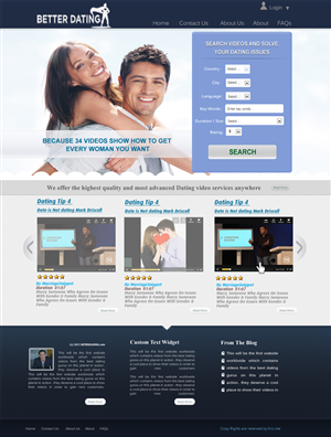 Web Design par MSA pour Betterdating.com & DatingTurnaround.com (both online in the course of 2014) | Design : #1176881