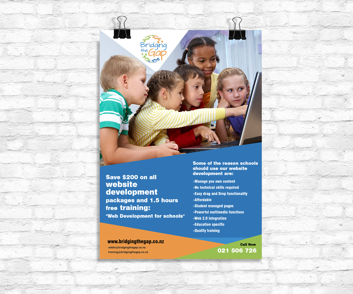 Flyer Design by Ashok Kumar for Bridging the Gap | Design #4192311