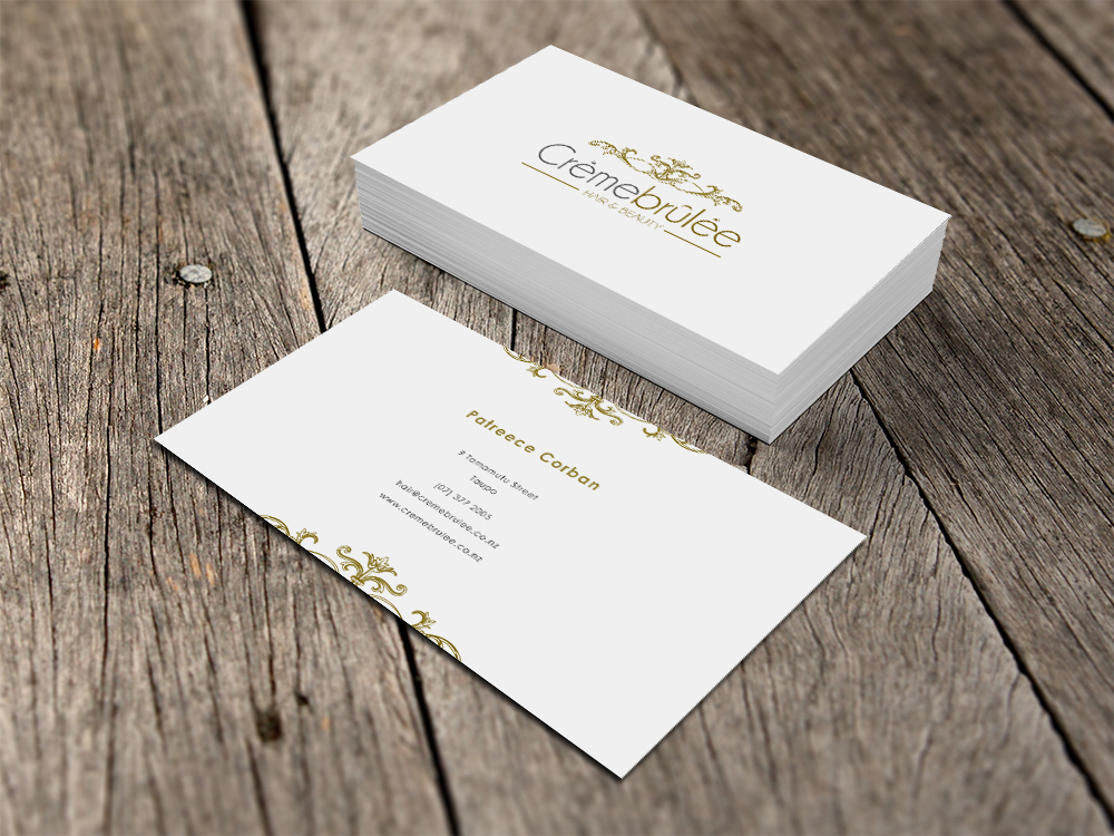 Business Card Design by Eggo May P for Cremebrulee Hair & Beauty | Design #4173390
