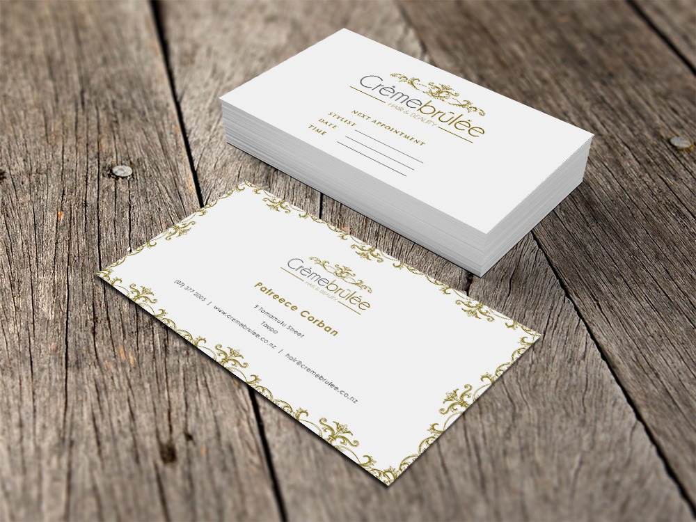 Business Card Design by Eggo May P for Cremebrulee Hair & Beauty | Design #4196332