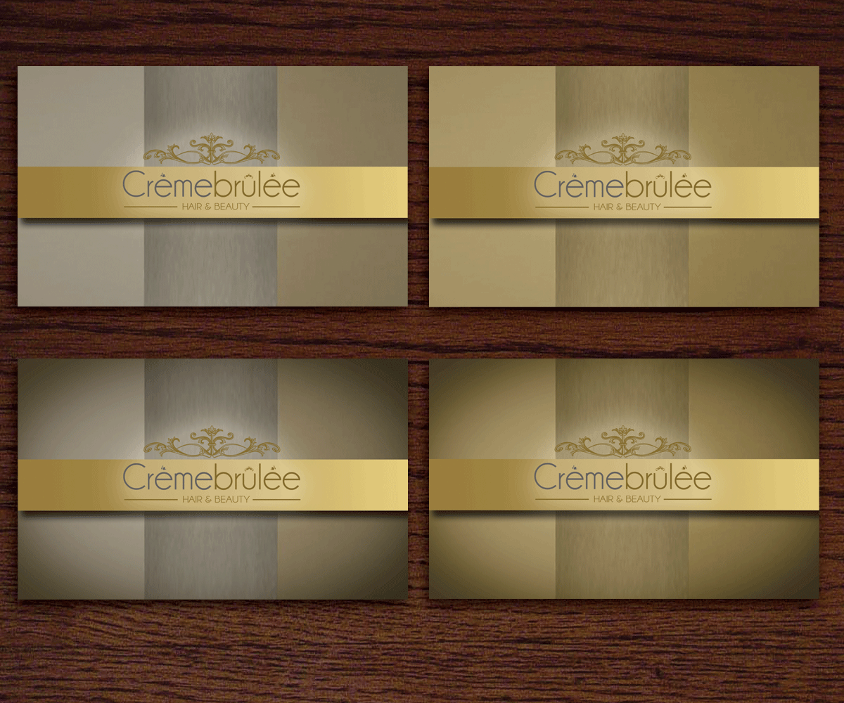 Business Card Design by ioannis1983gr for Cremebrulee Hair & Beauty | Design #4189638