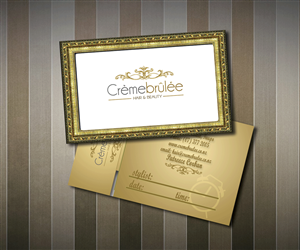 Business Card Design by ioannis1983gr for Cremebrulee Hair & Beauty | Design: #4201889