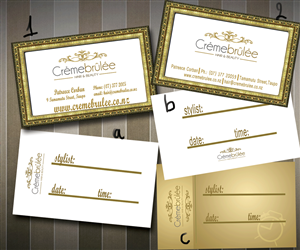 Business Card Design by ioannis1983gr for Cremebrulee Hair & Beauty | Design: #4221573