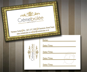 Business Card Design by ioannis1983gr for Cremebrulee Hair & Beauty | Design: #4227699