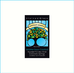 Stained Glass | Visitenkarten-Design von Iwana Ioana