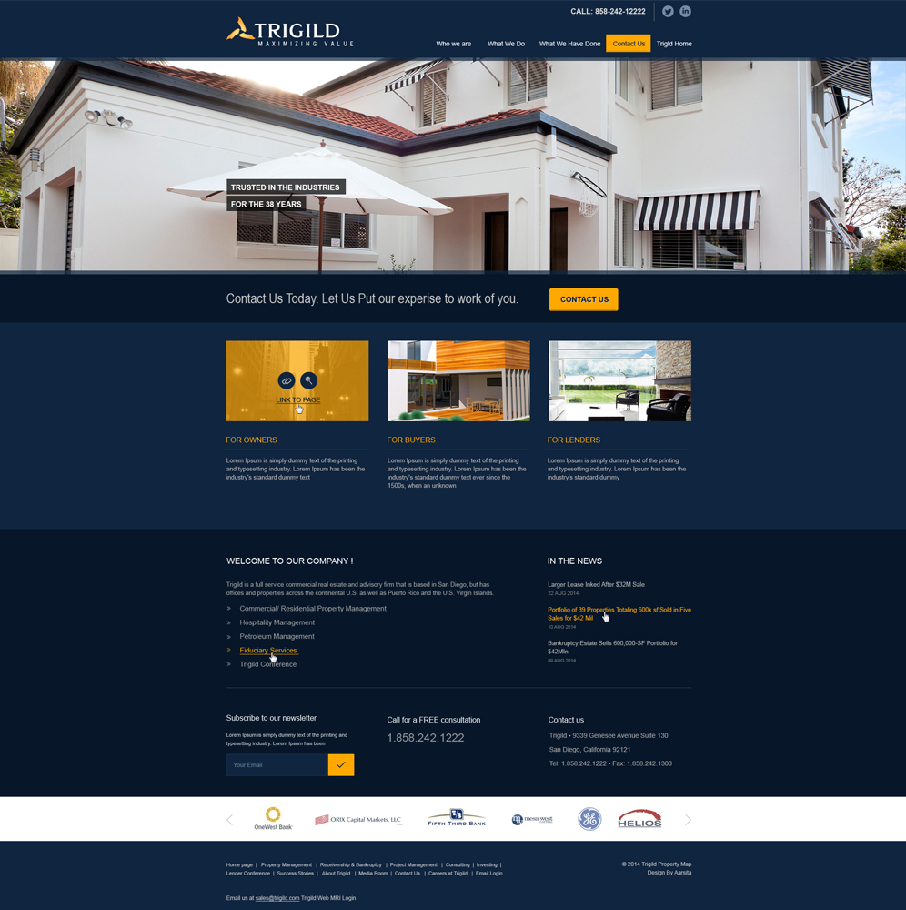 Web Design by aarsita for Trigild | Design #4196693