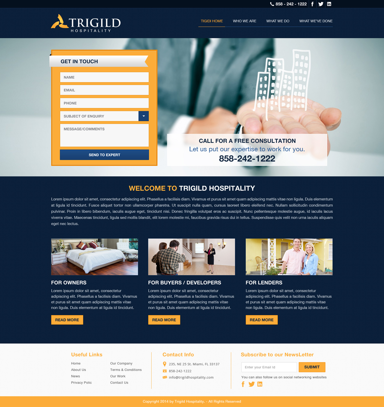 Web Design par Hashim Creetto pour Trigild | Design #4179575