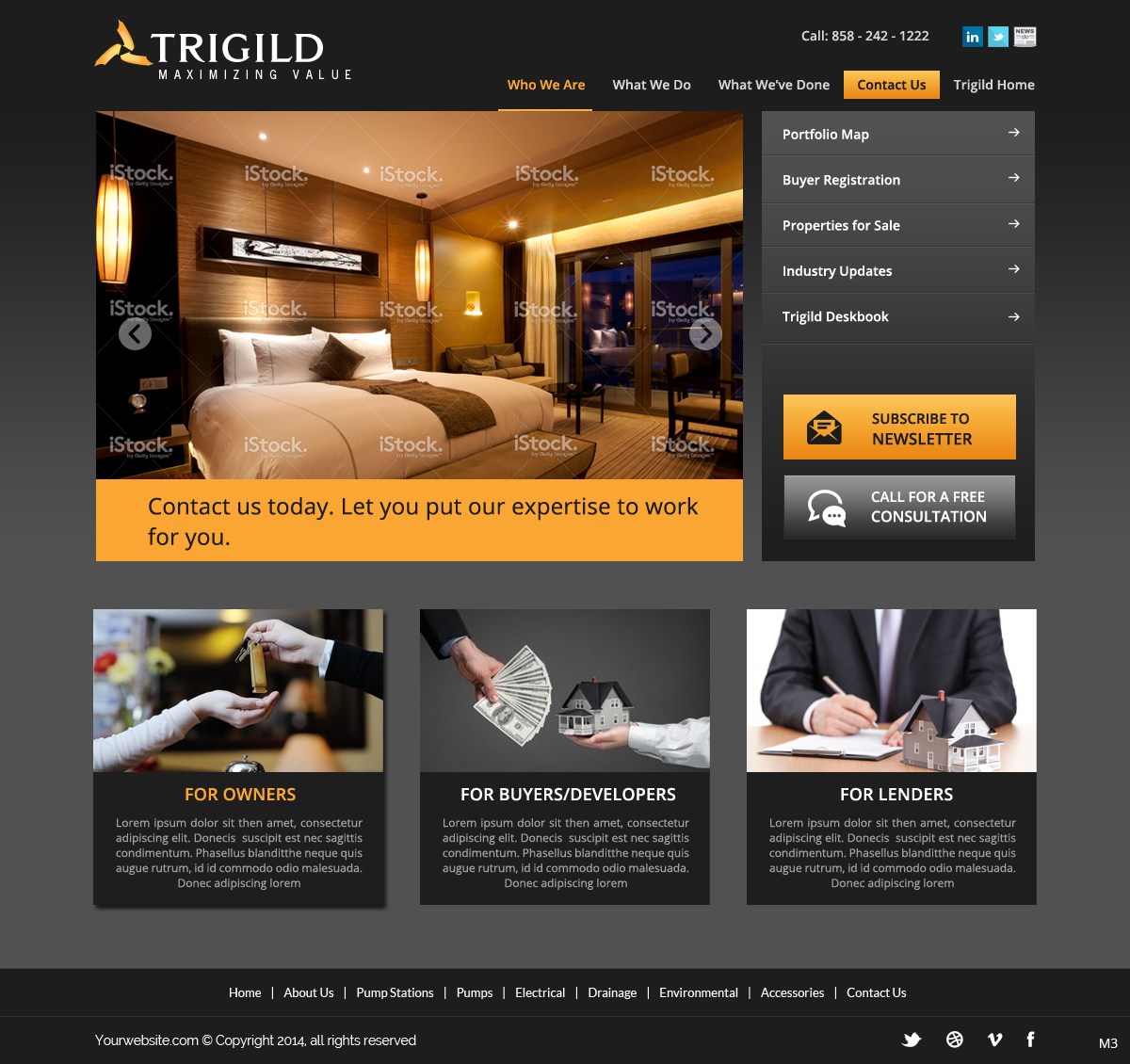 Web Design par pb pour Trigild | Design #4180955