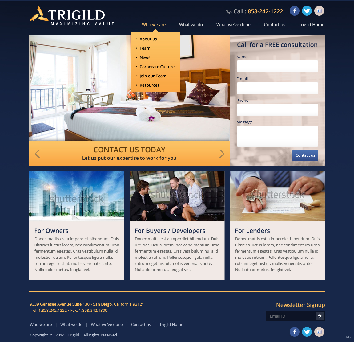 Web Design by pb for Trigild | Design #4181023
