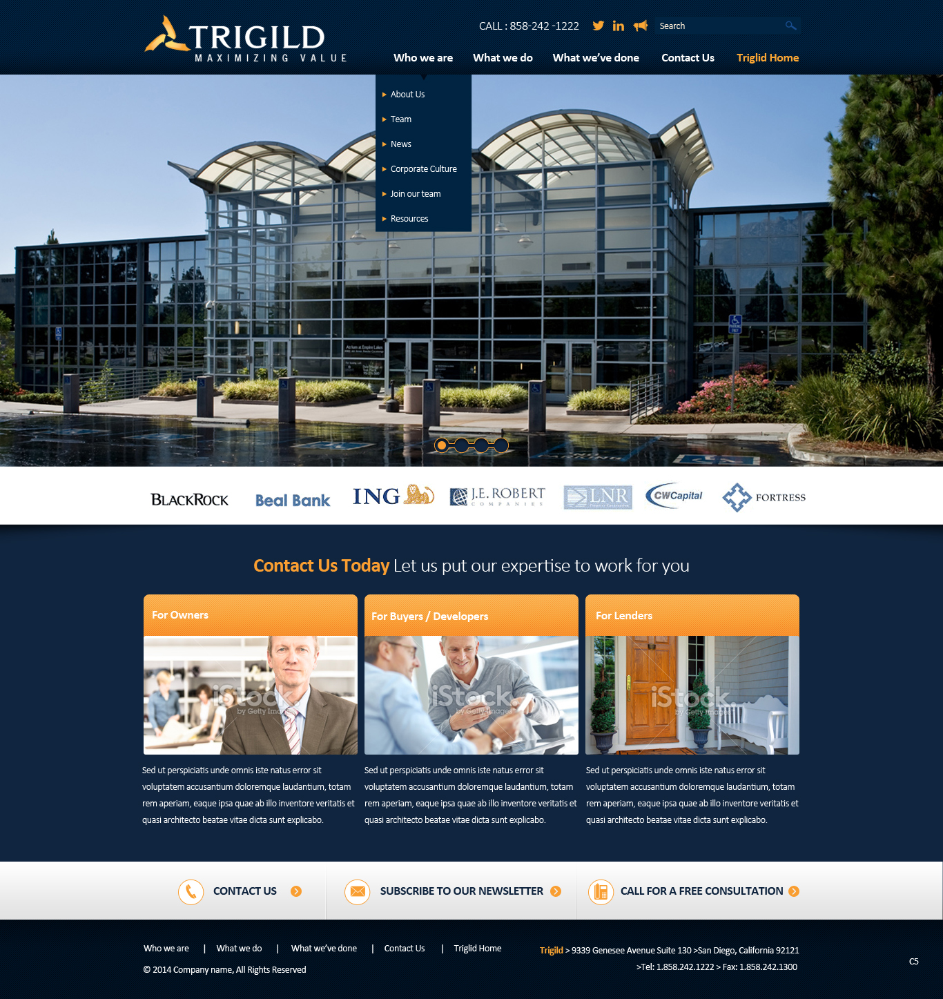Web Design par pb pour Trigild | Design #4190060