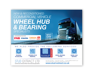 Advertisement Design by RC Agency for CV Hubs & Bearings Ltd | Design: #4245483