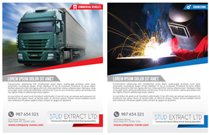 Specialists in commercial vehicle wheel hubs and bearings needs advert for new services and products | Advertisement Design by JCR