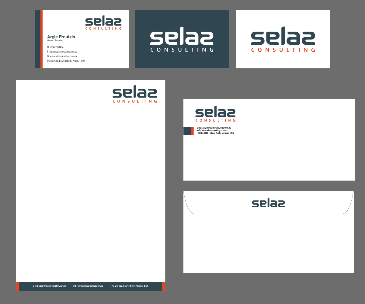 Stationery Design by TalkingCanvas for Selas Consulting | Design #4188617