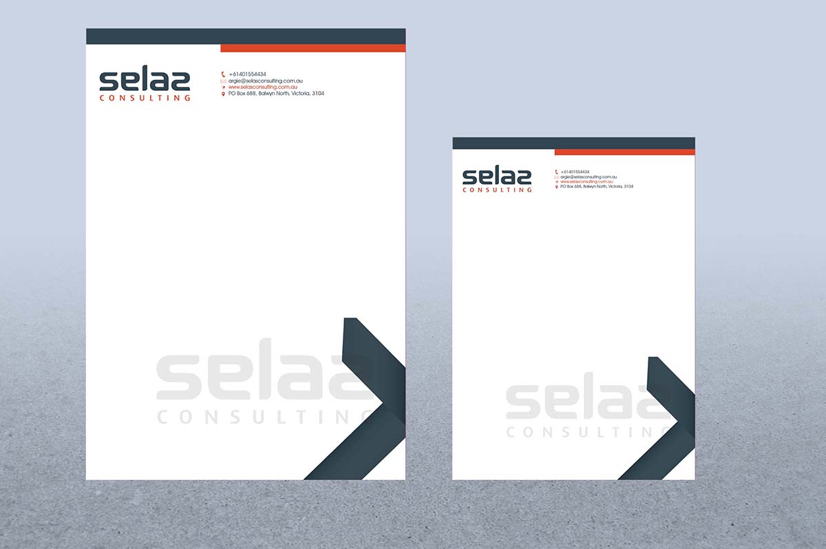 Schreibwaren-Design von Carlos Alba D. für Selas Consulting | Design #4182606