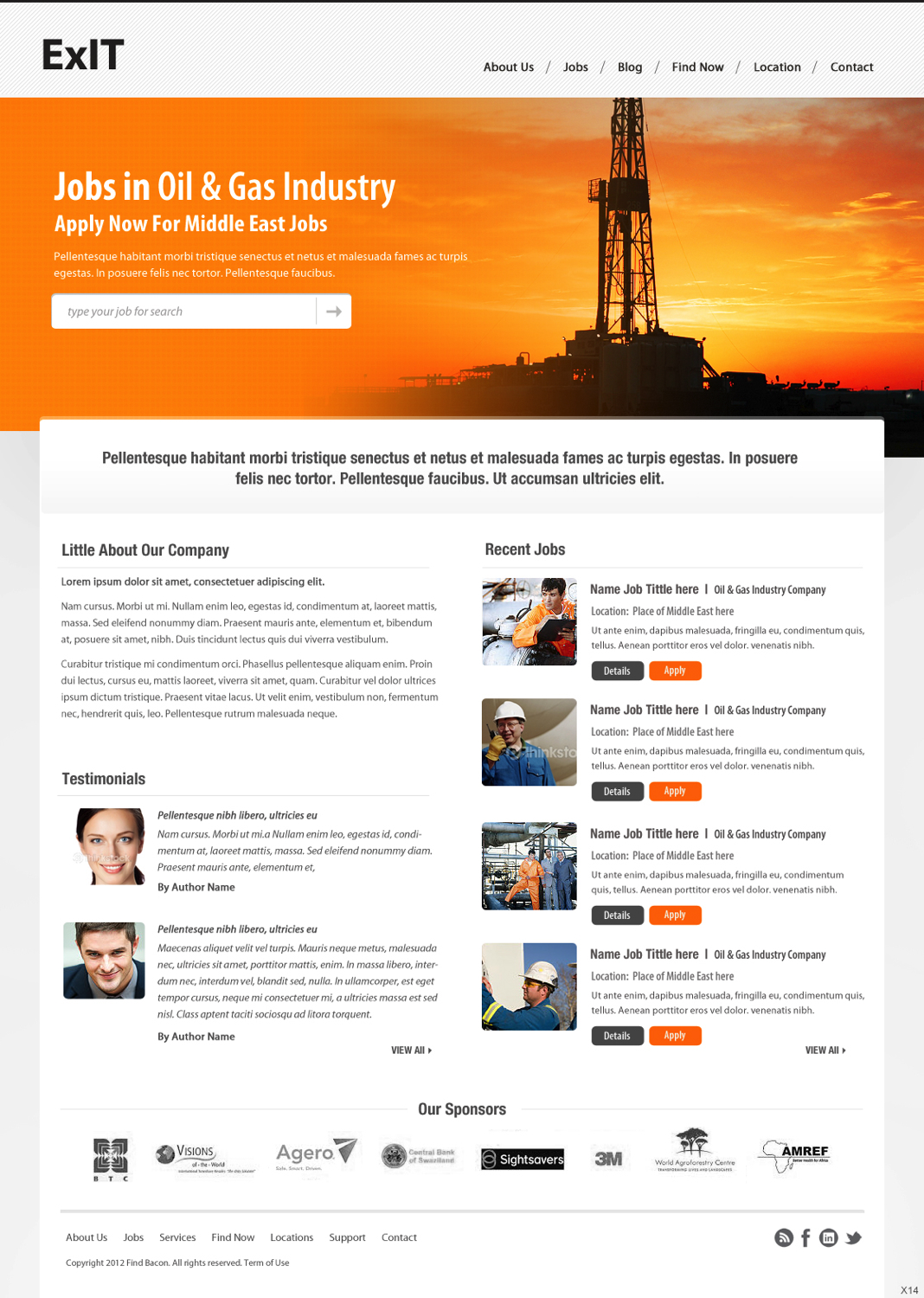 Web Design by pb for ExIT | Design #1171336