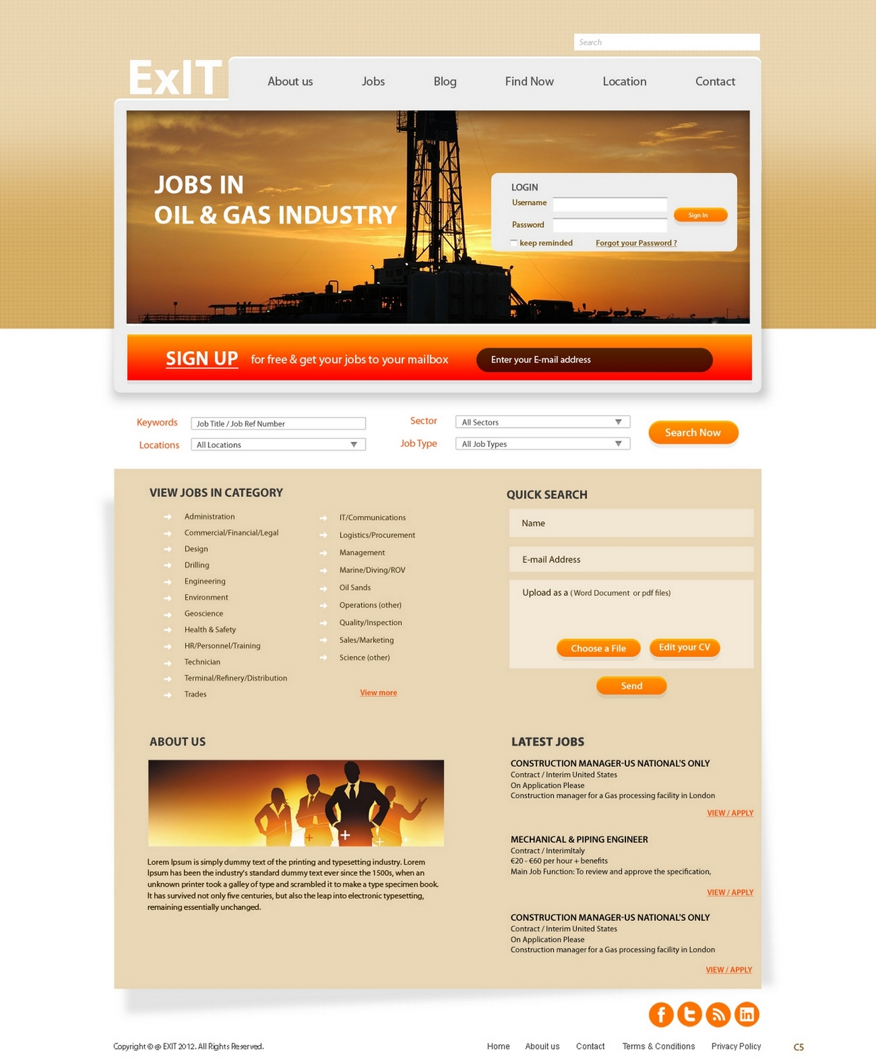 Web Design by pb for ExIT | Design #1178094