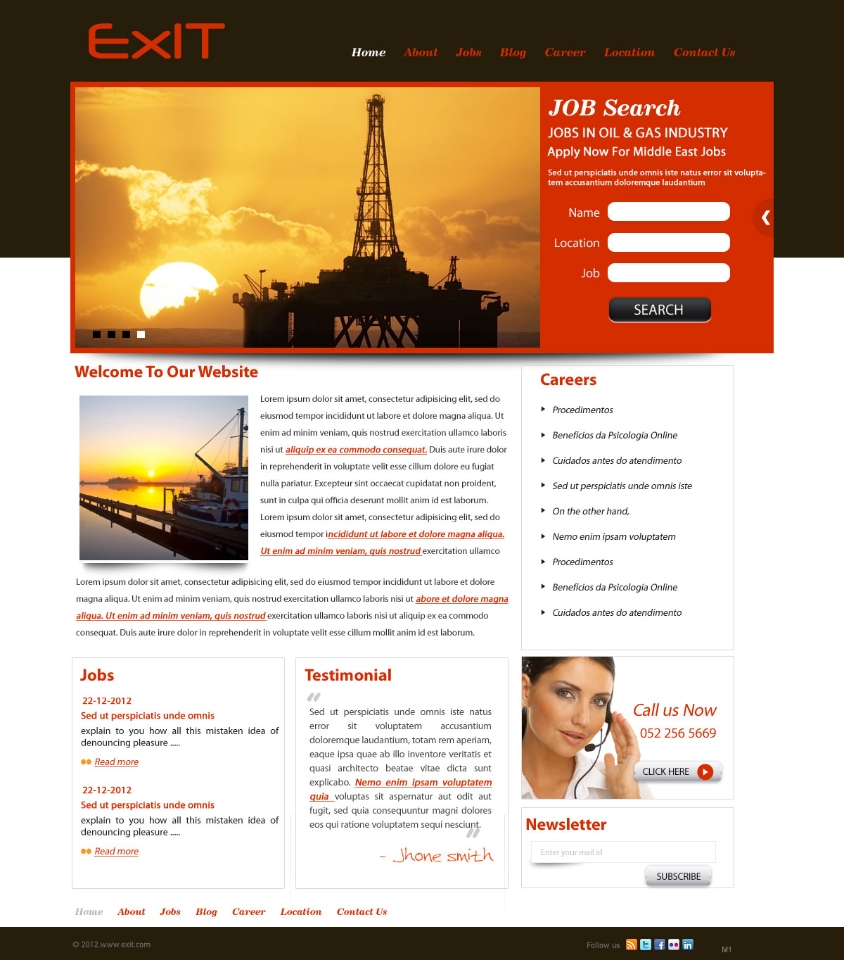 Web Design by pb for ExIT | Design #1178100