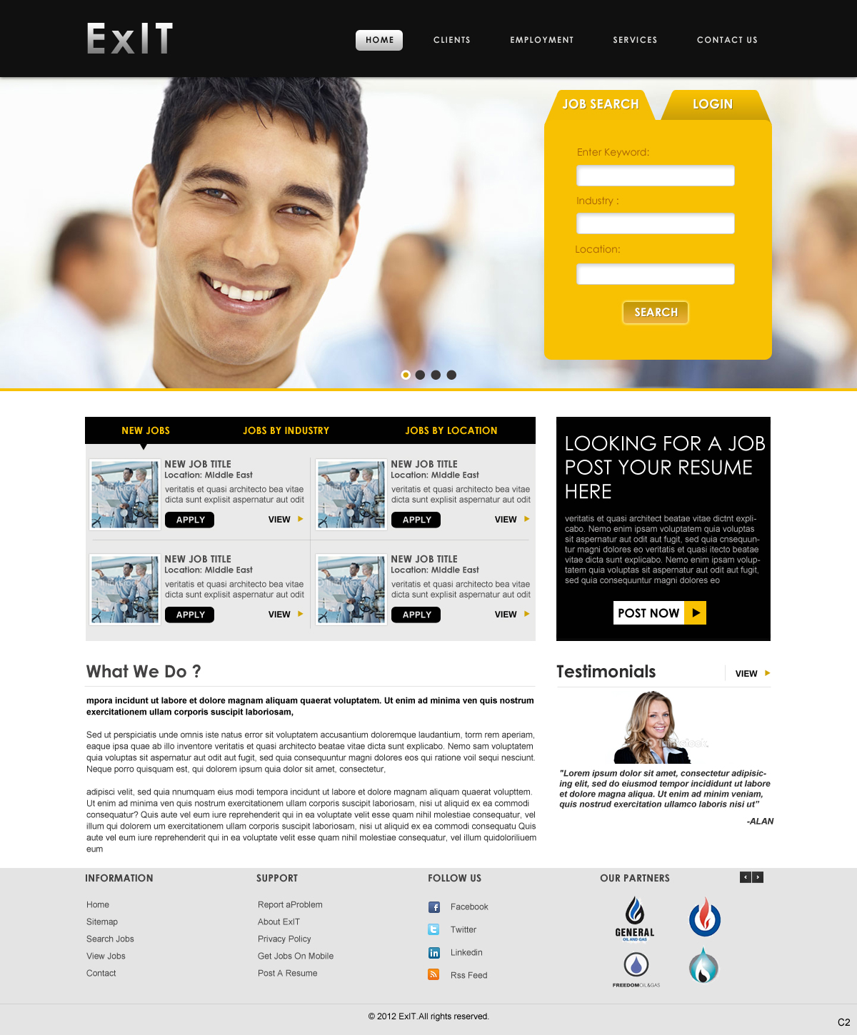 Web Design by pb for ExIT | Design #1178104