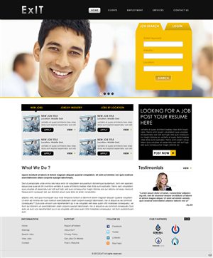 Web Design by pb for ExIT | Design: #1178104