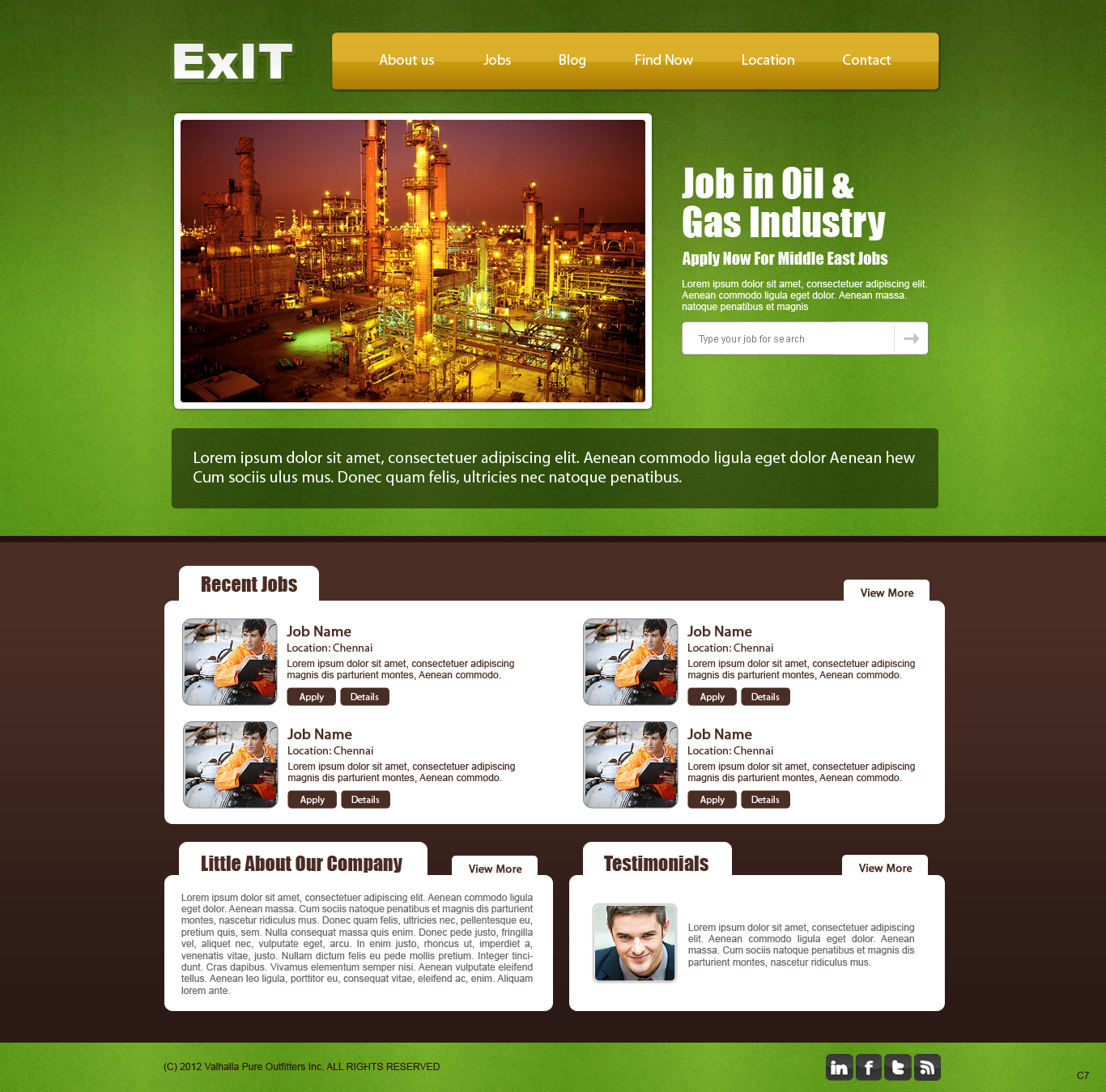 Web Design by pb for ExIT | Design #1178119