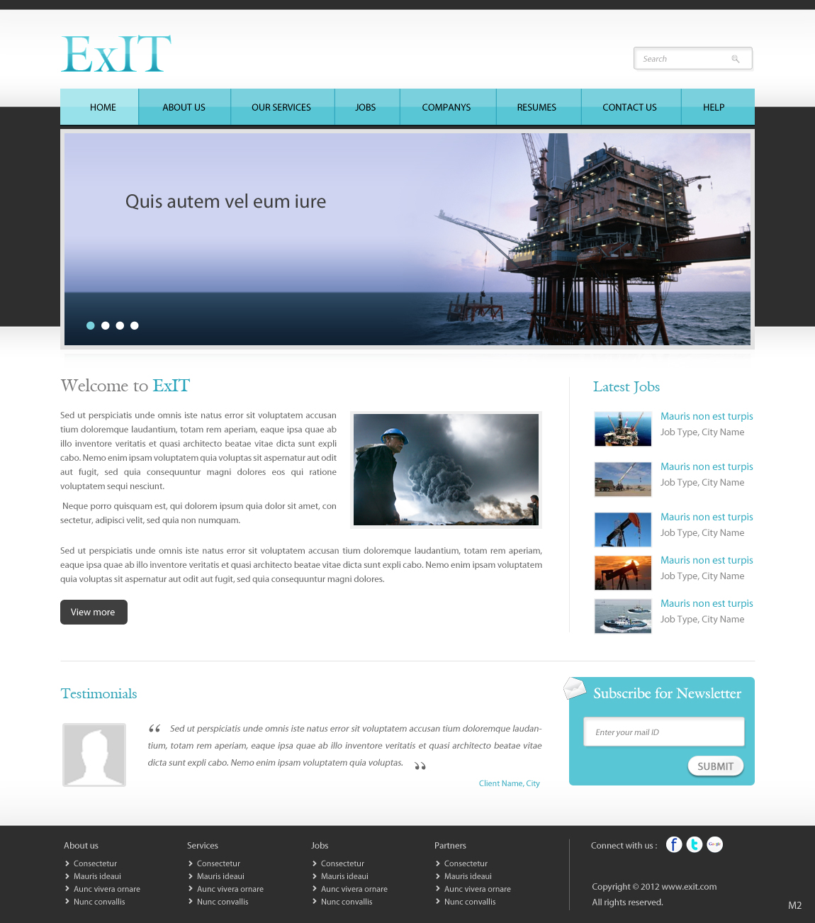 Web Design by pb for ExIT | Design #1178133