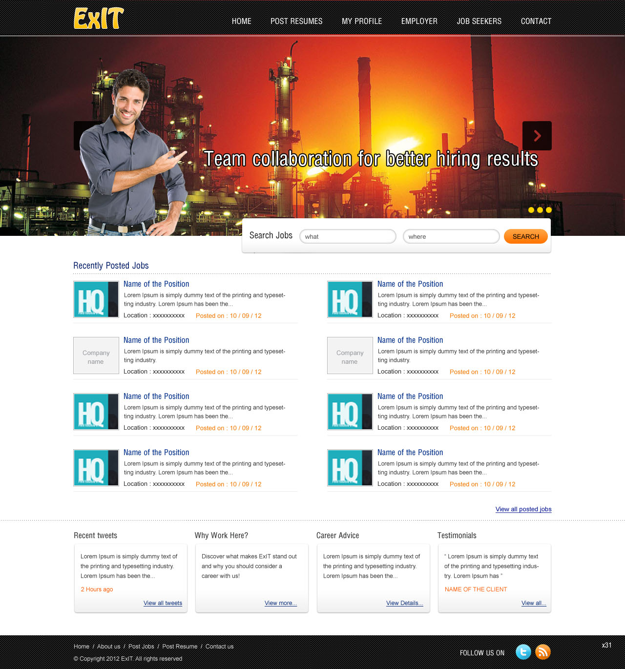 Web Design by pb for ExIT | Design #1184704