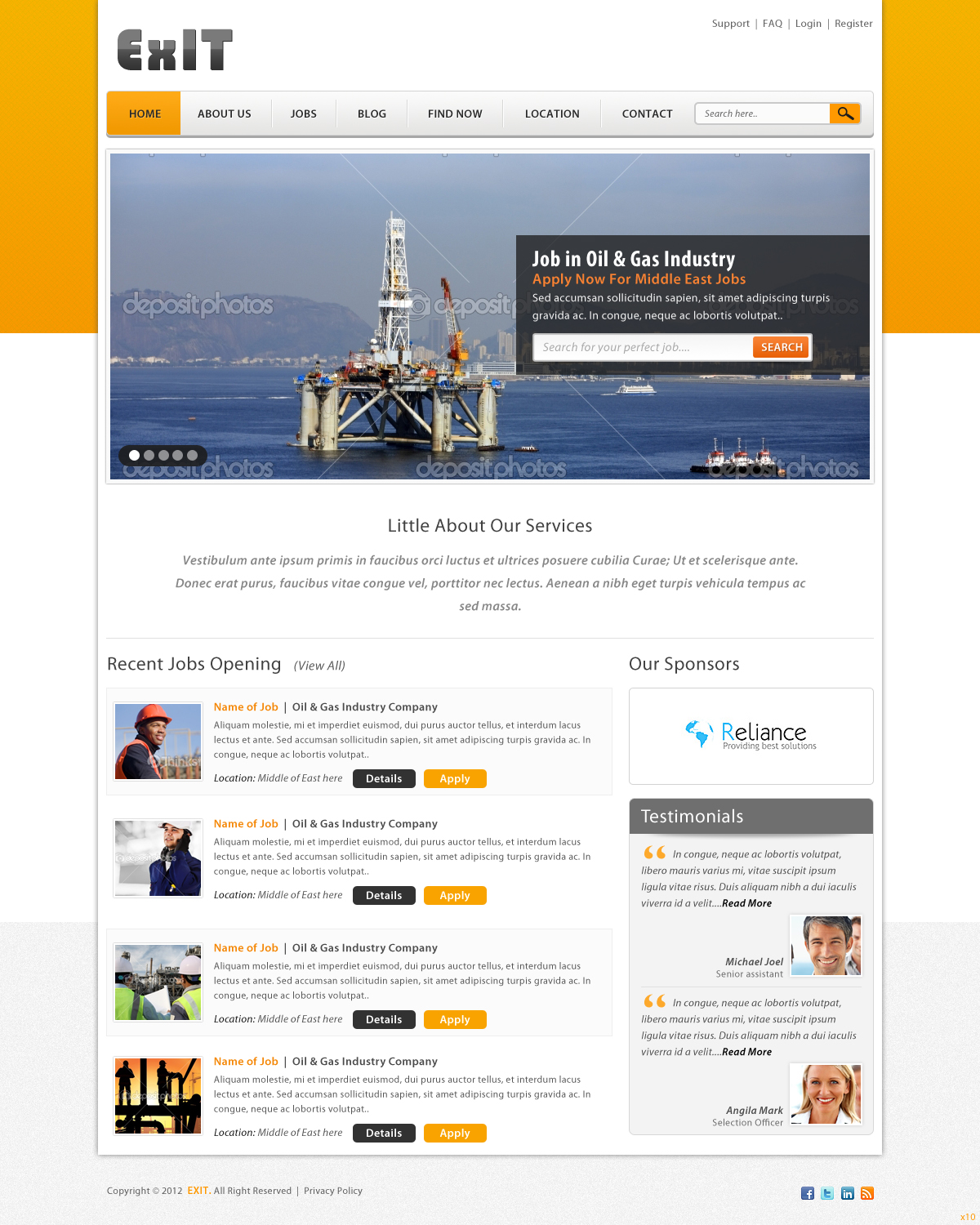 Web Design by pb for ExIT | Design #1184708