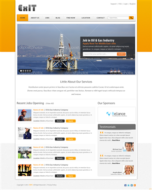 Web Design by pb for ExIT | Design: #1184708