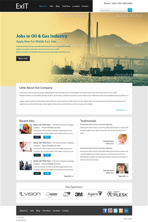Web Design by pb for ExIT | Design: #1184710